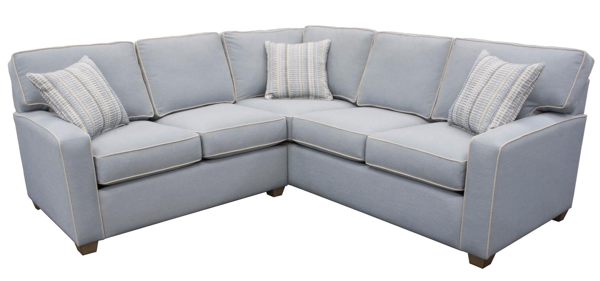 Capris Furniture 145 L1451+S1452Saville Chambray Two Piece Corner